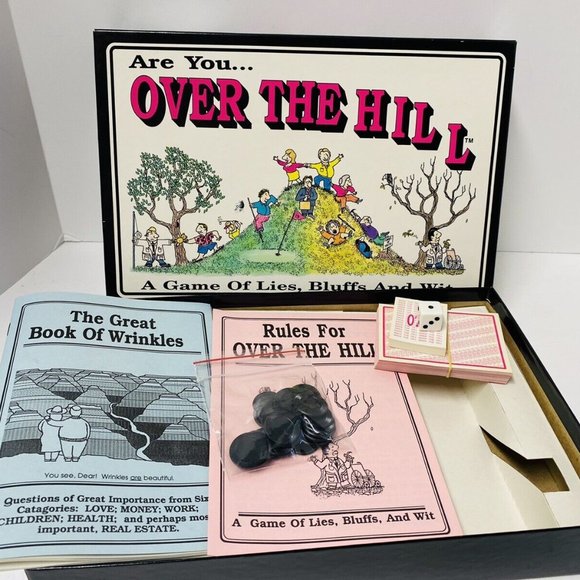 Are You...Over The Hill A Game of Lies, Bluffs and Wit 1986 Strategy NEW - Picture 3 of 4